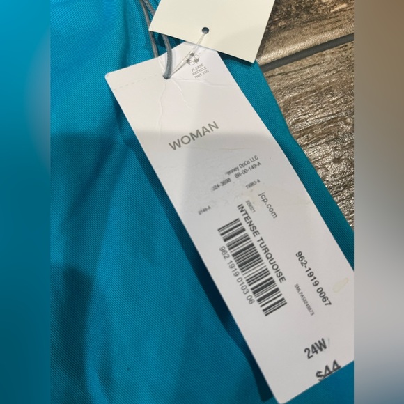 🩵LIZ CLAIBORNE Flexi-Fit Waistband Turquoise Cotton Shorts Plus Size 24W NWT🩵 - Picture 5 of 9